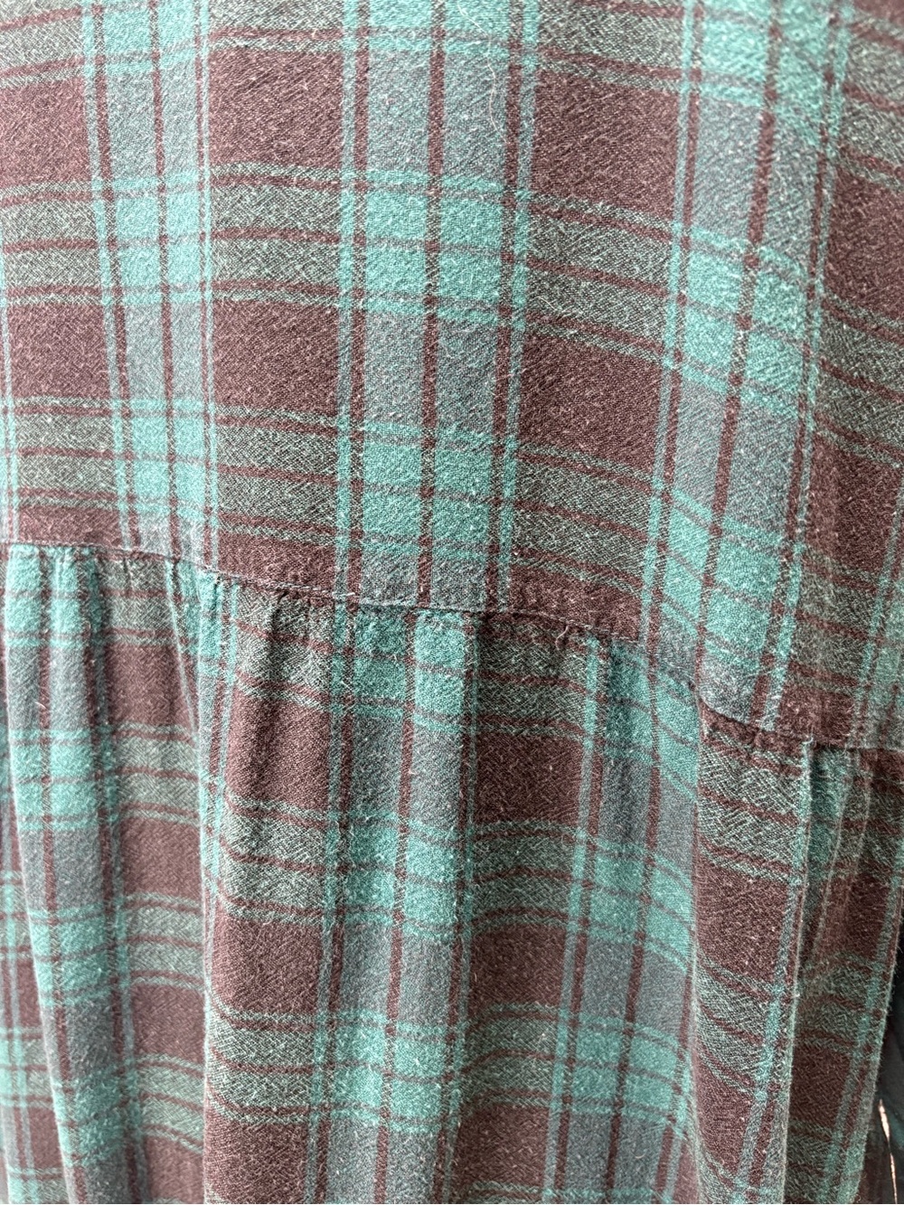 Vintage Vintage April Cornell Embroidered Plaid Maxi Dress - Picture 8 of 10